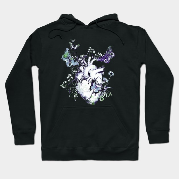 Heart butterflies 2 Hoodie by Collagedream